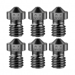 3D-printeri osad karastatud terasest terasest otsik 1,75 mm 0,4 mm k&otilde;rge temperatuuri vastupidavus 1,75 mm 6pcs