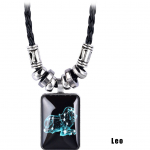 Mens 12 Zodiac Design Astroloogia Kaelakee T&auml;htkuju ripats Galaxy Leo