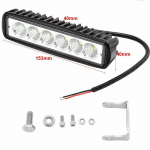 6 LED 18W auto LED t&ouml;&ouml;tuli DRL kohtvalgusti k&otilde;rge ere veekindel automaatne maastikumaastur veoauto esituled s&otilde;idulamp 12 V