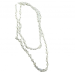 Les Tr&eacute;sors De Lily [R8003] - Disainer pikk kaelakee  Sissi  l&auml;bipaistev - 120 cm - 6 mm valge