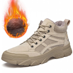 Meeste k&otilde;rged vabaaja saapad, nahast v&auml;lisjalatsid 39 must