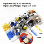 1 komplekt Dental Metal Matrix Matrixes Rihm Retainerless kummikinnitusega hambaortodontilise materjali maatriks 1 set A