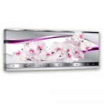 Feeby l&otilde;uenditr&uuml;kk, valge roosa orhidee 90x30 roosa