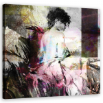 L&otilde;uenditr&uuml;kk Abstract Nude Woman 30x30 roosa