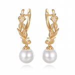 Pearl Long Dangle k&otilde;rvar&otilde;ngad naistele Kinel Rose Gold Color Drop k&otilde;rvar&otilde;ngad