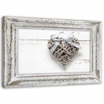 L&otilde;uendiprint Heart Wood Shabby Chic Vintage 60x40 hall v&auml;rv