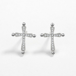 Luksuslikud Four Ball Crosses Stud S925 h&otilde;bedased k&otilde;rvar&otilde;ngad naiste &uuml;mmargused originaalsed h&otilde;bedased kihlusehted, h&otilde;bedased peoehted h&otilde;be