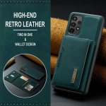 Nahast kriimustusvastane magnet&uuml;mbris Samsung Galaxy A13 5g A 13 4g A53 A33 A23 A73 A52s A52 kaarditasku telefonikott Funda for Galaxy A53 5G roheline