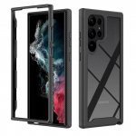 Samsung S23 Ultra &uuml;mbriste jaoks, koputusvastane akr&uuml;&uuml;list l&auml;bipaistev telefonitarvikud Funda &uuml;mbris Samsung Galaxy S23 Ultra S 23 Plus kaas for Galaxy S23 ultra must