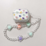 Glitter Shiny Love v&auml;rviline k&otilde;rvaklappide &uuml;mbris Apple Airpod Pro 2. 1 3 2 juhtmevaba Bluetoothi ​​laadimiskarbi jaoks. Armas s&uuml;damekaas For Airpods Pro 2nd