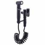 Nurgaklapiga WC pihustusp&uuml;stol Kahe juhtimisega k&auml;eshoitav