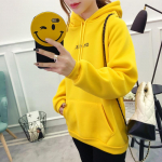 S&uuml;gistalv pluss samet, velvetist kirjatr&uuml;kis t&uuml;drukute pulloverid O-kaelusega naise topid, pikad varrukad XL must