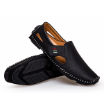 Meeste &auml;ri-Lazy Kingad Kleitjalatsid Slip On Flats Kingad Vabaaja jalan&otilde;ud Kingad Nahkjalatsid &Uuml;ksikud jalan&otilde;ud S&otilde;idukingad Mugavad pehmed kingad 45 must