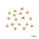 50 tk vasest pandlaga klambrid ehete jaoks k&auml;sitsi valmistatud k&auml;ev&otilde;ru k&otilde;rvar&otilde;ngad isetegemise tarvikud 2x2x3.6mm kuld