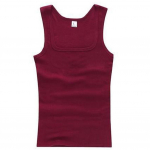 Meeste Lihasvestid Puuvillane Aluspesu Varrukateta Tank Top Solid Muscle Vest Aluss&auml;rgid Kandiline krae V&otilde;imlemisriided Kulturismi Tankid XXL