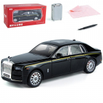 1/20 Scale Phantom Diecast automudeli m&auml;nguasi, tagasit&otilde;mmatav m&auml;nguasi koos heli ja valgusega lastele V&auml;ikelaste poiste ja t&uuml;drukute kingituste kollektsioon 1/20-27.5x8.7x7.5cm must