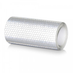 10cmx3m ohutusm&auml;rk Helkurteip kleebised auto stiiliga isekleepuv hoiatuslint autodele mootorratastele helkurkile valge