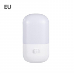 Energias&auml;&auml;stlik 3W &ouml;&ouml;valgusti pistik&uuml;hendusega LED-pistikupesa lamp Sisevalgustus EU kahev&auml;rviline &ouml;&ouml;lamp EU valge