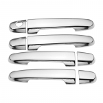 For Toyota ipsum 2002-2009 Carbon Fiber Chrome Car Door Handle Cover Trim Styling Accessories Overlay Chrome 2 keyholes