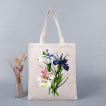 Eco Tote Bags Shopper Ostukott Kingituskotid naistele T&uuml;drukutele Lilled Luksuslik disainer naistele Disainer k&auml;ekotid Kvaliteetne 24*26cm