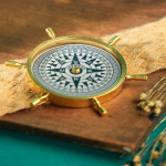 Vintage kompass ajalooline kogutav vana kingitus messingist kompass Nautical D&eacute;cor messingist antiikkompass puidust karp antiik messingist ese