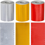 3 rulliga isepeegelduv kleebis 3M X 50 mm helkurteip Ohutuse hoiatusribad Maanteekartellid Helkurmarkeri kleebis Veoautode kleebis 19x12x5cm