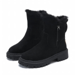 Moodsad puuvillased kingad naiste jaoks uute talvekarusnahast lumesaapad koos pehmete vabaaja saapad Martini l&uuml;hikesed saapad puuvillased kingad 40 must