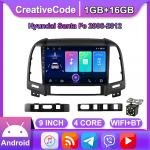 Androidi autoraadio Hyundai Santa Fe 2006&ndash;2012 auto multimeediumipleierile GPS-navigatsioonipeakomplekt WIFI 1+16 GB