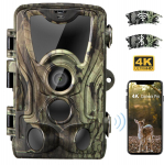 4k video otsesaade jahiraja kaamera 30 MP rakendus Bluetoothi ​​juhtimine metsloomakaamerad &ouml;&ouml;n&auml;gemine Po Trap Wifi801pro