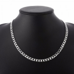 6 mm 16-24 tolli l&uuml;likett kaelakeed h&otilde;be ehted meeste kaelakee, 925 sterling h&otilde;be kaelakee meeste ehtetarvikud 40cm