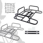 Jalgratta tagumine korvi pagasiraam koos v&otilde;rgu metallist kaasav&otilde;tukanduriga Jalgratta jaoks