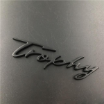 3D metallist trofeet&auml;hed auto tagumise pagasiruumi poritiiba embleemi m&auml;rgi kleebised B/enz M/G 6 M/orris 3 ZS ZT GS TF GT ZR TF tarvikud must