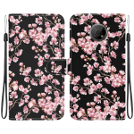 Nokia XR21 G42 C12 C22 C32 G22 X30 G60 C21 G300 C20 C10 rahakoti&uuml;mbrisele. PU-nahast lilleline klappkaas koos kaardihoidjaga jalatsite kaitsekott Nokia 3.2