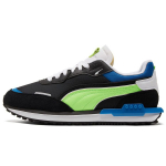 Puma City Rider Electric - Must Roheline L&auml;ige Unisex Tennised 382045-01 36