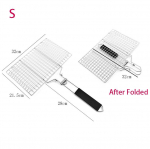 Kokkupandav grillkorv, 304 roostevabast terasest BBQ-grillkorv v&auml;ligrilli jaoks, grillitarvikud kana-k&ouml;&ouml;giviljade jaoks, isa kingitused S