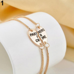 2tk Naiste Break Heart Chain Partners Parimad s&otilde;brad Sisters K&auml;ev&otilde;rud Kingitus kuldne