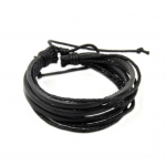 Meeste naiste mitmekihiline kunstnahast punutud k&ouml;iega reguleeritav k&auml;ev&otilde;ru k&auml;ev&otilde;ru must