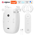2PC Tuya ZigBee 3 in 1 intelligentne kardinamootor elektriline kardinarobot automaatne avaja juhtmestikuta 1pc valge