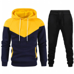 Meeste lapiline kapuutsikomplekt, soe ja luksuslik kaheosaline komplekt, kvaliteetse tr&uuml;kiga pullover, spordiriided M