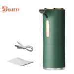 Automaatne anduriga seebidosaator, suur mahutavus, USB-taaslaetav, intelligentne induktsioon, vahutav, k&auml;siseebi dosaator USB Charging roheline