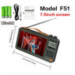 F51 retro videoraadio traadita Bluetooth k&otilde;lar kaasaskantav minipistik Walkm kogu sagedusega MP3 muusikapleier Stereo subwoofer armee roheline v&auml;rv