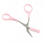 Kulmude trimmer Roostevabast terasest kulmul&otilde;ikur koos kulmukammiga Eemaldatav Algaja kulmutrimmer Mugav komplekt Ilut&ouml;&ouml;riist Student Cosmetics roosa