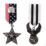 2tk Briti merev&auml;e kost&uuml;&uuml;mikost&uuml;&uuml;mi medal, pross, rinnan&otilde;el, m&auml;rk Cosplay