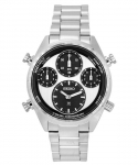 Seiko Prospex Speedtimer Panda Kronograaf Roostevaba Teras Valge Tihvik P&auml;ikeseenergia SFJ001P1 100M Meeste K&auml;ekell valge