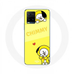 Coque pour Vivo Y21s 2021 / Y21 2021 BTS Bangtan BT21 Chimmy Jimin Fond Jaune