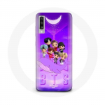 Coque pour Samsung Galaxy A50 BTS TinyTAN Animation Affiche RM Jin Suga J-Hope Jimin Jungkook Et V Zero O&rsquo;Clock