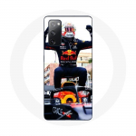 &Uuml;mbris Samsung Galaxy S20 FE Vormel 1 Max Verstappeni F1 Racing Driveri jaoks must punane kollane