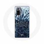 Coque pour Xiaomi Redmi Note 10 Pro Game of Thrones saison 8 Episode 1 Le Tr&ocirc;ne de Fer Personnages logo Gris