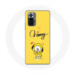 Coque pour Xiaomi Redmi Note 10 Pro BTS Bangtan Gar&ccedil;ons BT21 Chimmy Jimin Fond Jaune