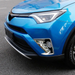 ABS kroomitud eesmised udutulede esitulelaterna katte &auml;&auml;risraam Toyota Rav4 2017 2018 dekoratiivtarvikud kroomitud stiil blue